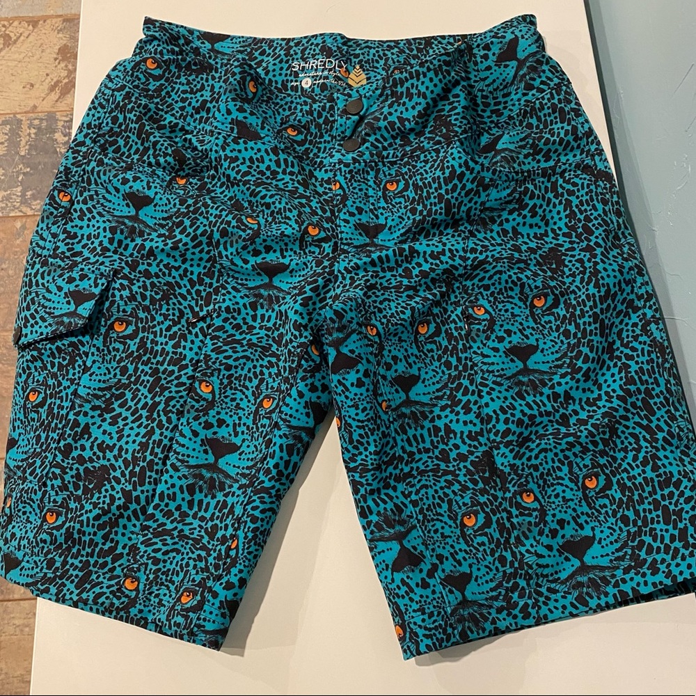 Shredly MTB Short Cheetah Print Size 4